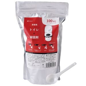 「非常用トイレの凝固剤　１００回分（防災グッズ・防犯グッズ）」｜1