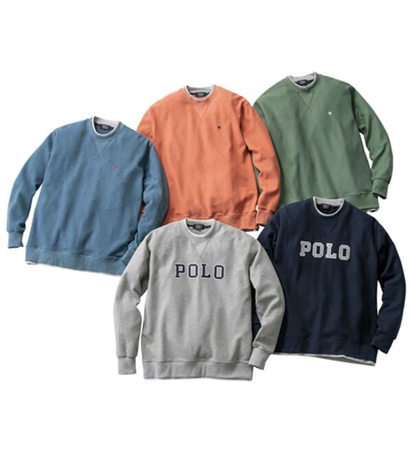 「＜ポロ・ビーシーエス＞ワッフルレイヤードトレーナー（メンズトレーナー）」｜詳細画像