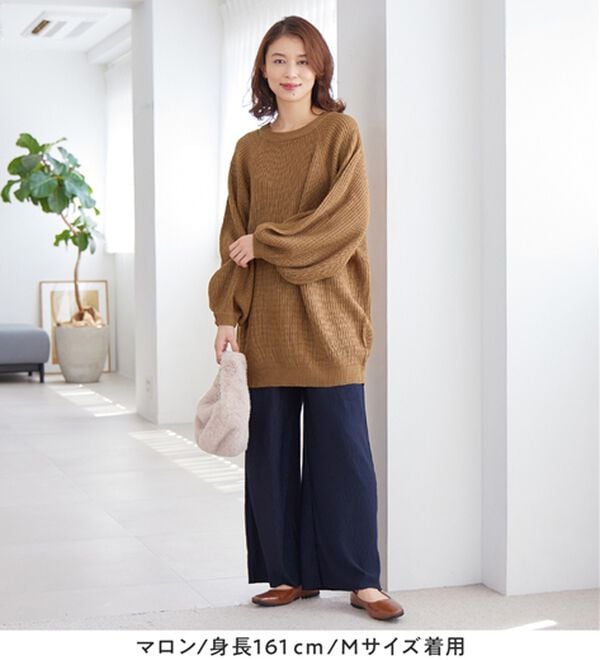 Viola e Viola（ヴィオラ エ ヴィオラ）の「バルーン袖ゆるニット（ニット・セーター）」｜詳細画像