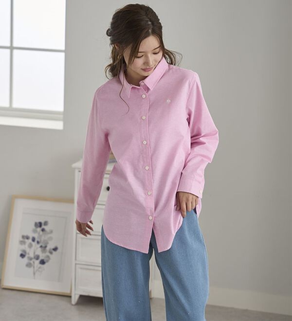 BELLUNA（ベルーナ）の「【ＰＯＬＯ　ＢＣＳ】オックス素材刺しゅうシャツ（シャツ）」｜詳細画像