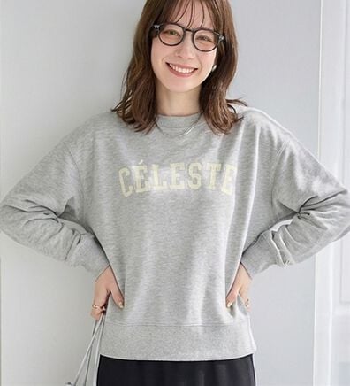 Viola e Viola（ヴィオラ エ ヴィオラ）の「ゆるシルエット裏毛ロゴスウェット（カットソー）」