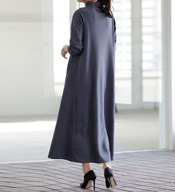 RANAN（ラナン）の「＜Ｂｅａｕｔｉｆｕｌ　Ｃｏｔｔｏｎ＞混　裏起毛！タートルネックワンピース（その他ワンピース）」｜詳細画像