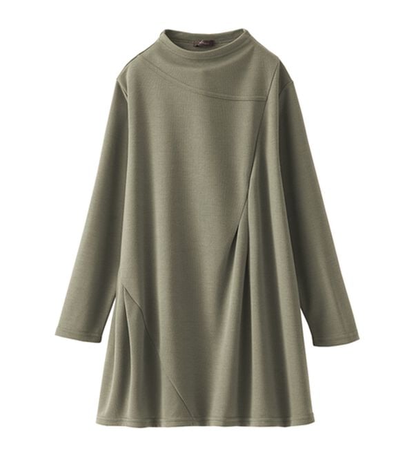 BELLUNA（ベルーナ）の「ボトルネック切替デザインチュニック（チュニック）」｜詳細画像