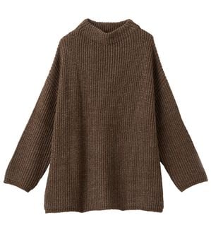 RANAN（ラナン）の「ふんわり！あぜ編ニットプルオーバー（ニット・セーター）」｜モカ