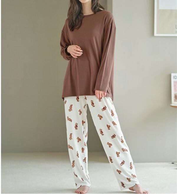 YU'NOW（ユナウ）の「レーヨンブレンドハラマキパジャマ２点セット（パジャマ・ルームウェア）」｜詳細画像