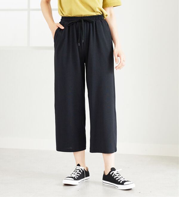 BELLUNA（ベルーナ）の「ゆったり快適！麻入りワイドパンツ（ワイドパンツ・ガウチョ）」｜詳細画像