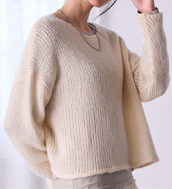 モヘアタッチローゲージシアーニット - ベルーナ【公式】