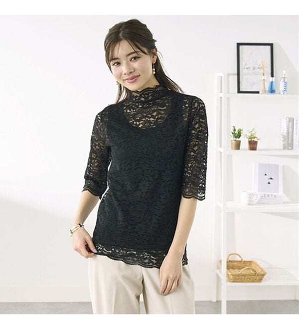 BELLUNA（ベルーナ）の「脱Ｔシャツレースインナー（ブラウス）」｜詳細画像