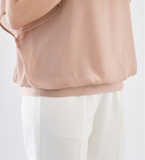 alotta（アロッタ）の「【接触冷感】カットソー裏地付ドルマンブラウス（ブラウス）」｜詳細画像