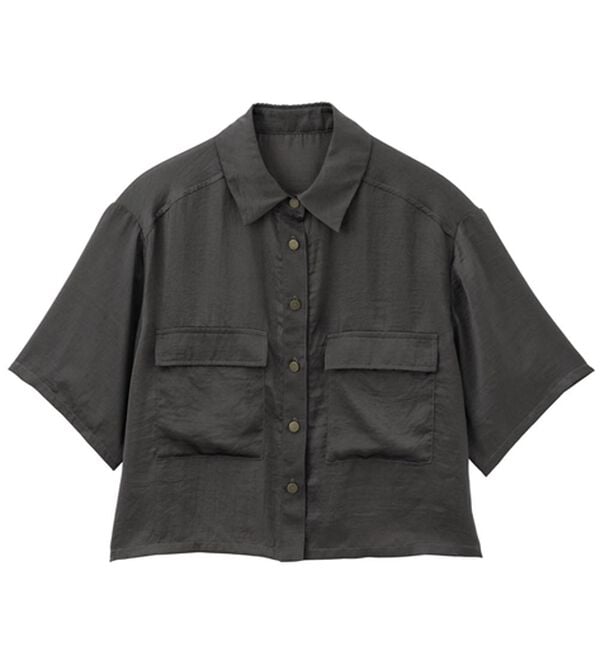 RANAN（ラナン）の「ダブルポケットショートシャツ（シャツ）」｜詳細画像