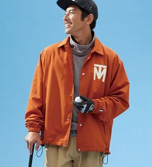 「＜トリコマイユゴルフ＞ゴルフ仕様の裏起毛コーチジャケット（メンズブルゾン）」｜詳細画像