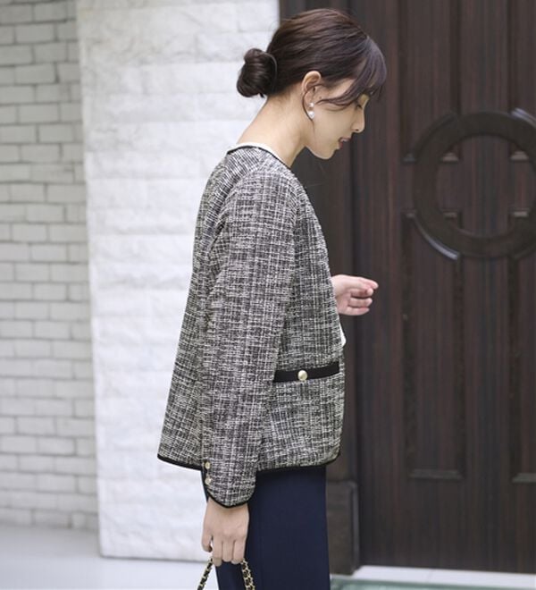 BELLUNA（ベルーナ）の「＜Ｃ／Ｓ＞ツイード調ジャケット（その他ジャケット）」｜詳細画像