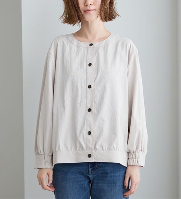 BELLUNA（ベルーナ）の「ビンテージ調ボタンデザインブルゾン（その他ジャケット）」｜詳細画像