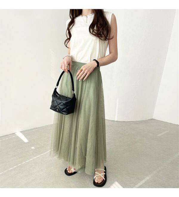 GeeRA（ジーラ）の「フレアーチュールロングスカート（ロングスカート）」｜詳細画像