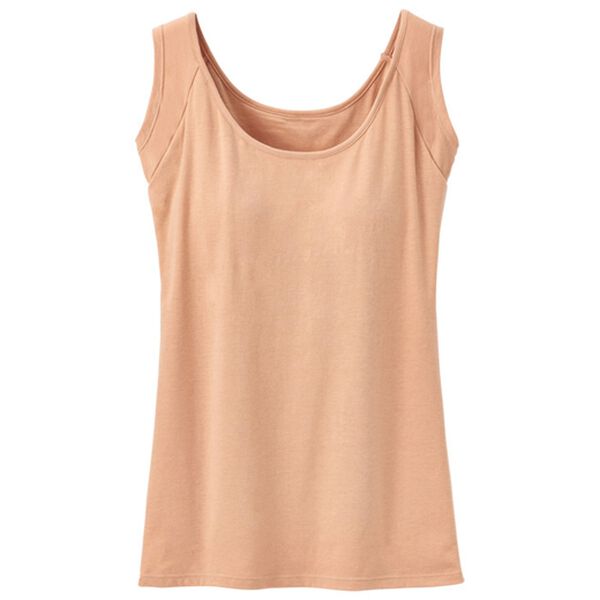 「ベーシック汗取りインナー　カップ付ハーフフレンチ（肌着・インナーウェア）」｜ベージュ