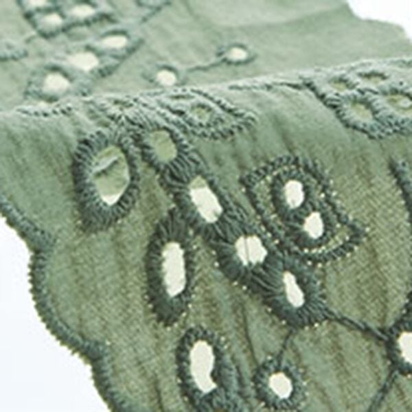 BELLUNA（ベルーナ）の「衿＆袖レース切替シャツチュニック（チュニック）」｜詳細画像