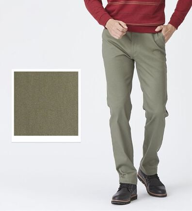 「＜コムルヴァン・オム＞ラクしてすっきり暖かパンツ（メンズフルレングスパンツ）」