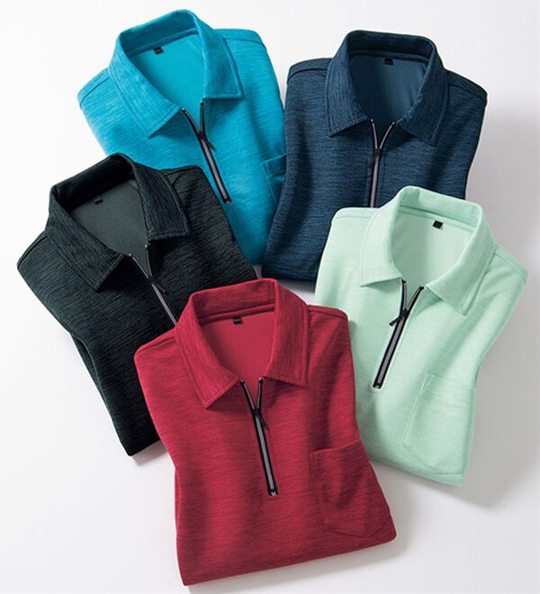 「アクティブハーフジップポロ（メンズポロシャツ）」｜詳細画像