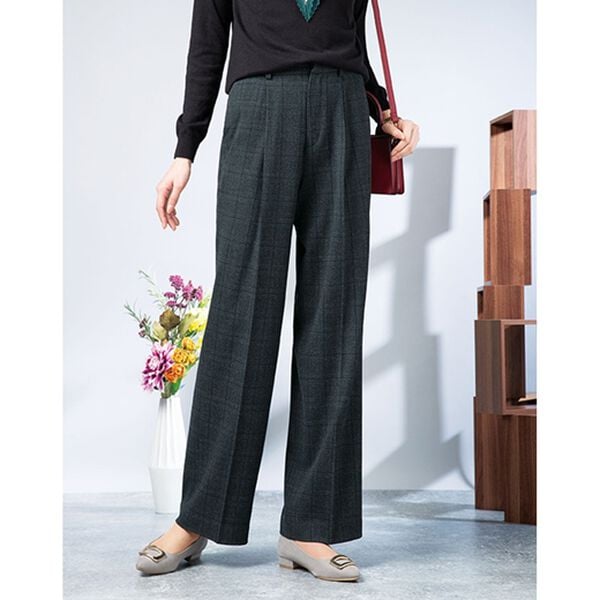 ルフラン（ルフラン）の「【３本組】イージーなはき心地！本格派ワイドパンツ（フルレングスパンツ）」｜詳細画像