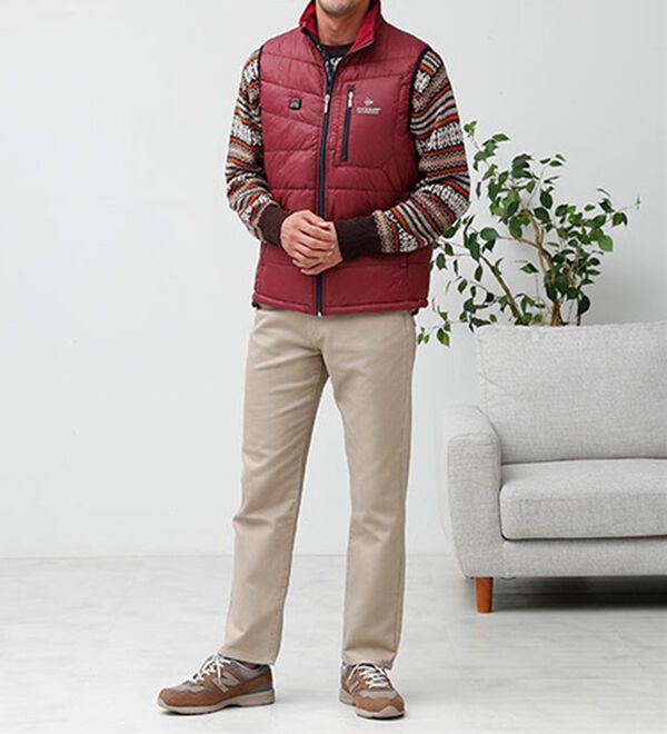 「＜ダンロップ・モータースポーツ＞秒・暖（すぐにあったか）ヒーター付ベスト（メンズベスト）」｜詳細画像