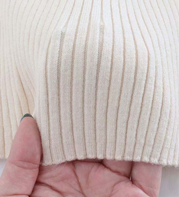 Pierrot（ピエロ）の「着回しストレッチリブハイネックニット（ニット・セーター）」｜詳細画像