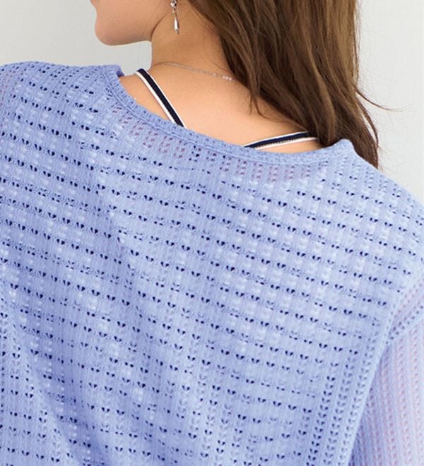 BELLUNA（ベルーナ）の「透かし編プルオーバーアンサンブル（アンサンブル）」｜詳細画像