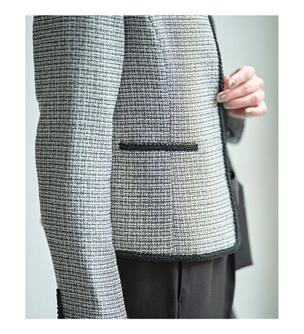 GeeRA（ジーラ）の「【4点セット】入学式も卒業式も！パンツが選べるセレモニーツイードジャケットスーツ（パンツスーツ）」｜詳細画像