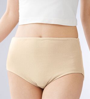 LAVIENNE（ラヴィエンヌ）の「綿１００％ガーゼ調二重仕立てショーツ（ショーツ）」｜詳細画像