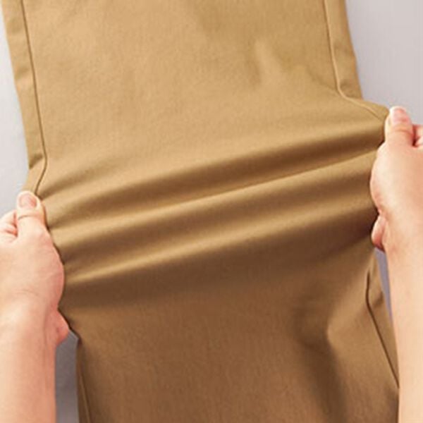 綿サテン裏起毛ほどゆるパンツ - ベルーナ【公式】