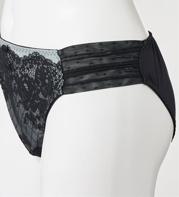 YU'NOW（ユナウ）の「＜２ＷＡＹストラップ＞まる胸メイクのちゅるんブラ＆ショーツセット（ブラジャー＆ショーツセット）」｜詳細画像