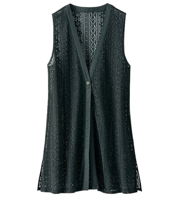 BELLUNA（ベルーナ）の「【Ｔシャツ付】透かしジレアンサンブル（ジレ）」｜詳細画像