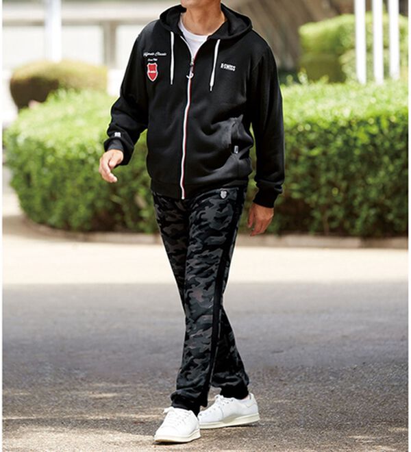 「＜ケー・スイス＞差がつく着こなし！裏起毛リラックスパーカー（メンズパーカー）」｜詳細画像