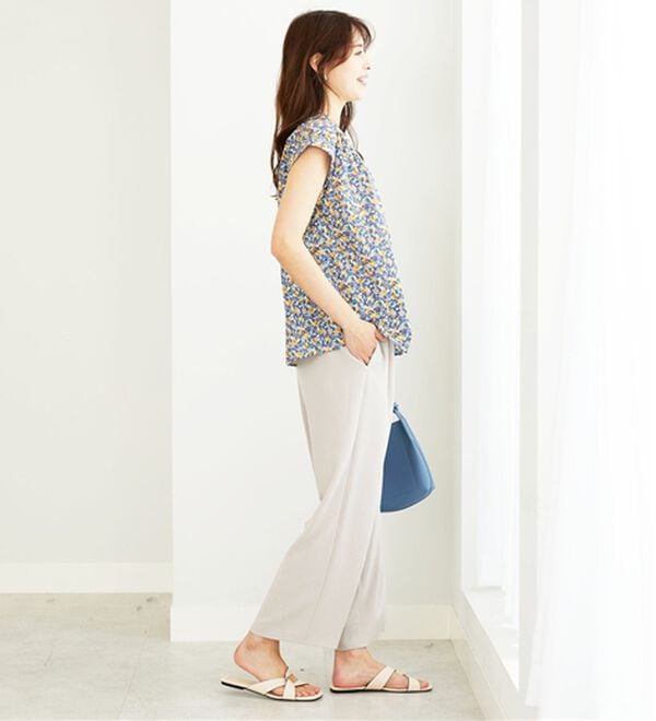 BELLUNA（ベルーナ）の「綿100％フルーツミックス柄ブラウス（ブラウス）」｜詳細画像