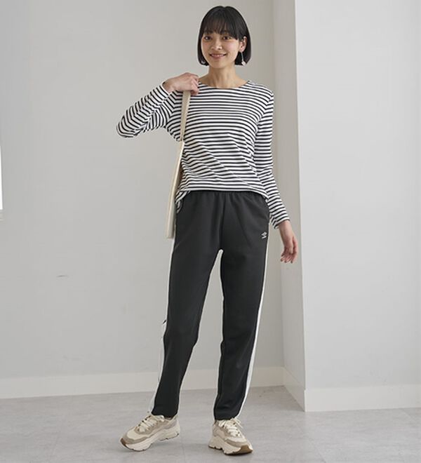 BELLUNA（ベルーナ）の「＜ｕｍｂｒｏ＞ジャージーラインパンツ（その他パンツ）」｜詳細画像