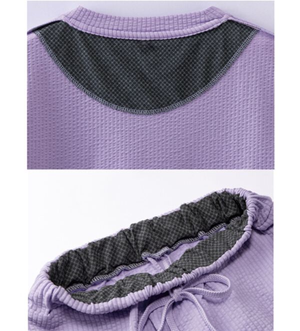 LAVIENNE（ラヴィエンヌ）の「＜遠赤外線ウェア＞ゆるスイミーサッカーセットアップ（パジャマ・ルームウェア）」｜詳細画像