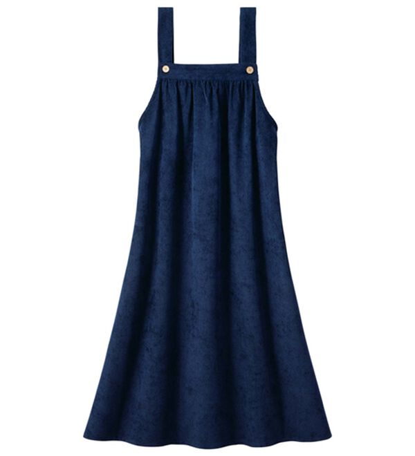 ルフラン（ルフラン）の「【２色組】ほっこり素材のジャンスカエプロン（エプロン）」｜詳細画像