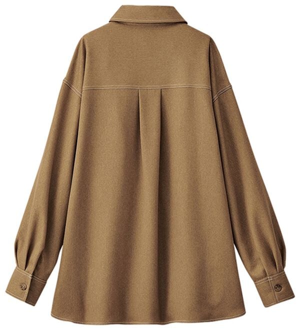 BELLUNA（ベルーナ）の「【Ｗｏｏｌｉｓｈ】配色ステッチデザインシャツ（シャツ）」｜詳細画像