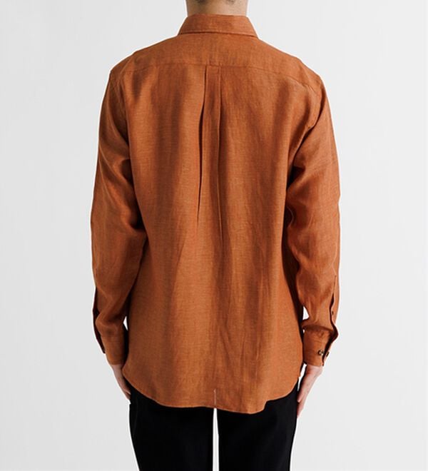 「＜コムルヴァン・オム＞大人のフレンチリネン１００％シャツ（メンズシャツ）」｜詳細画像