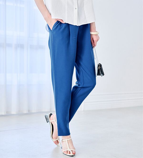 RANAN（ラナン）の「【選べる股下】ひんやり美脚シルエットタックパンツ（フルレングスパンツ）」｜詳細画像