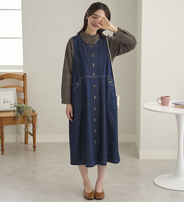 BELLUNA（ベルーナ）の「《ＨｕｇＲｅａｍコットン》フリル衿ブラウス（ブラウス）」｜詳細画像