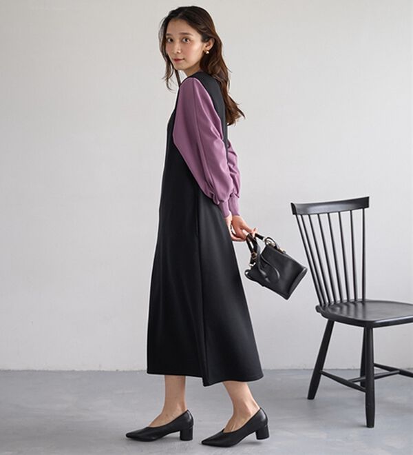 BELLUNA（ベルーナ）の「Ｔシャツ感覚なのにきちんとブラウス見え！カットジョーゼットプルオーバー（カットソー）」｜詳細画像