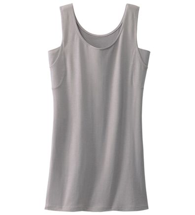 LAVIENNE（ラヴィエンヌ）の「【とろけるような肌ざわり】テンセル（ＴＭ）繊維コットン混汗取りパッド付タンク（肌着・インナーウェア）」