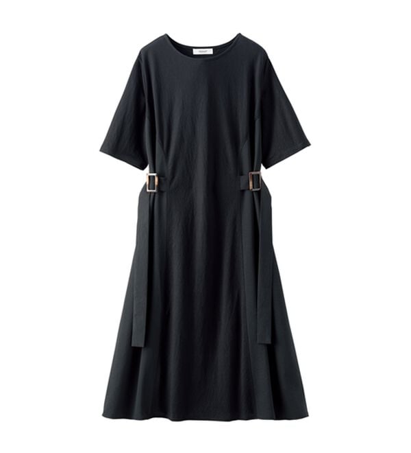 BELLUNA（ベルーナ）の「サイドバックル異素材切替ワンピース（その他ワンピース）」｜詳細画像