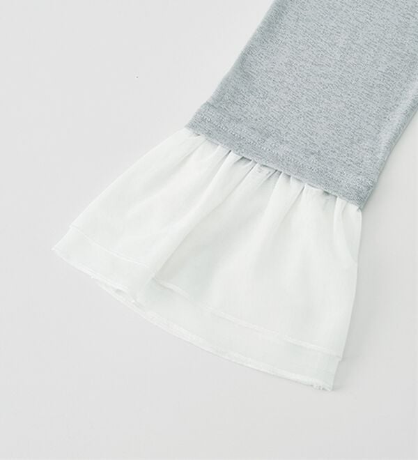 RANAN（ラナン）の「フレアーチュール袖スラブシアーＴ（カットソー）」｜詳細画像