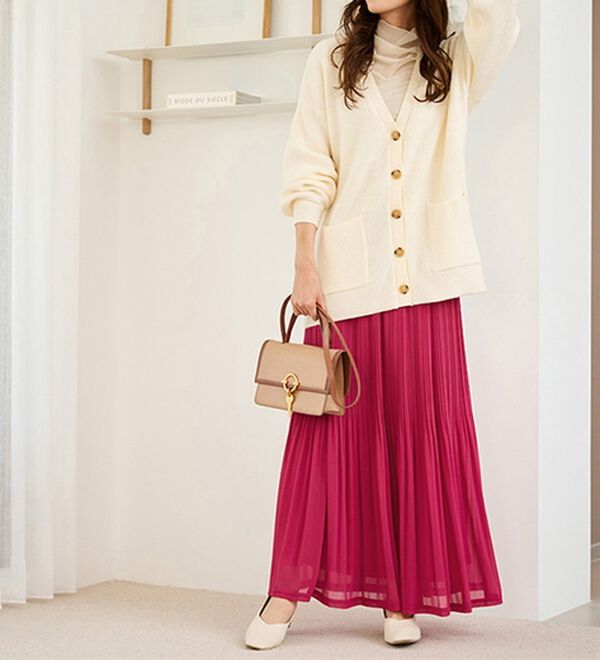 RANAN（ラナン）の「シフォンプリーツマキシスカート（ロングスカート）」｜詳細画像