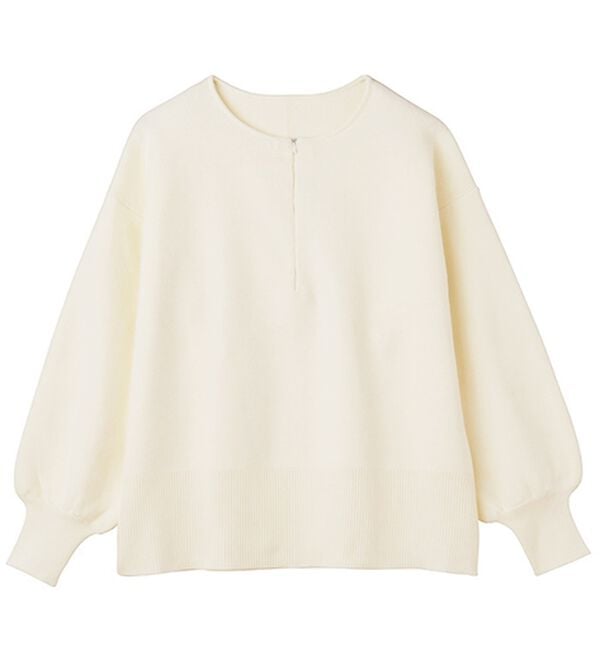 GeeRA（ジーラ）の「ハーフジップニットプルオーバー（ニット・セーター）」｜詳細画像