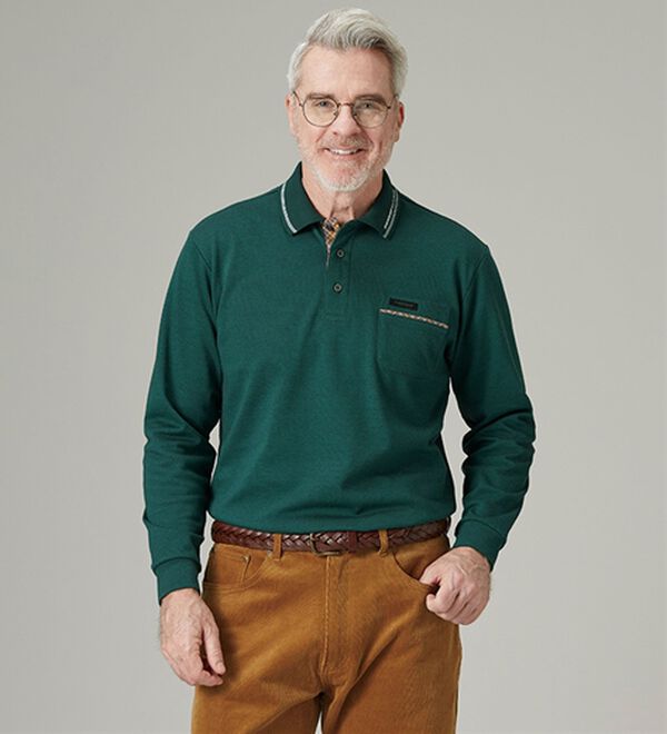 「＜ダンロップ・リファインド＞日本製裏起毛ポロシャツ（メンズポロシャツ）」｜詳細画像