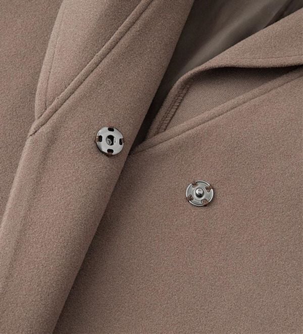 RANAN（ラナン）の「ウール調ビッグカラーガウンコート（ハーフコート）」｜詳細画像