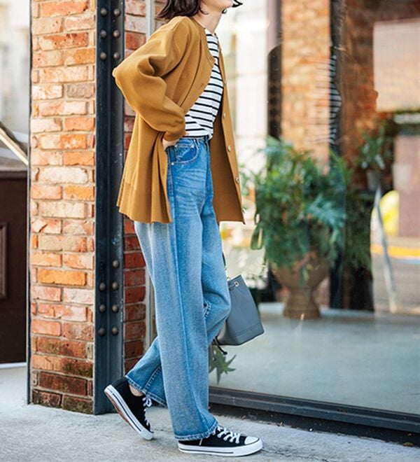 BELLUNA（ベルーナ）の「洗える！軽い！配色使いニットカーディガン（ニットカーディガン）」｜詳細画像