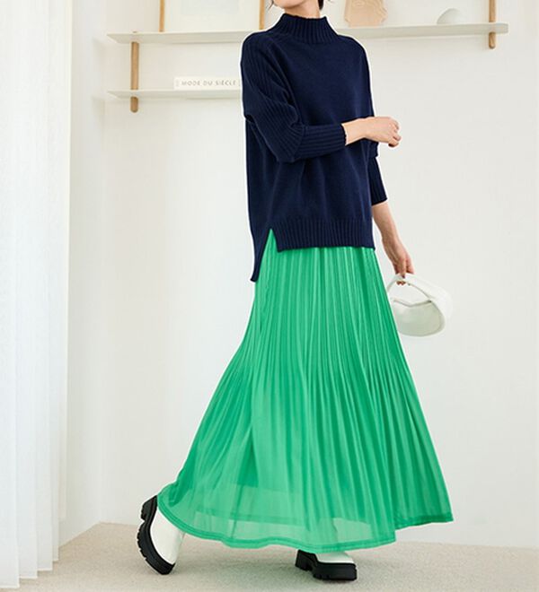 RANAN（ラナン）の「シフォンプリーツマキシスカート（ロングスカート）」｜詳細画像